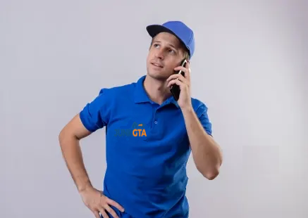 JunkGTA team confirming bin rental delivery details in the GTA & Surrounding Areas